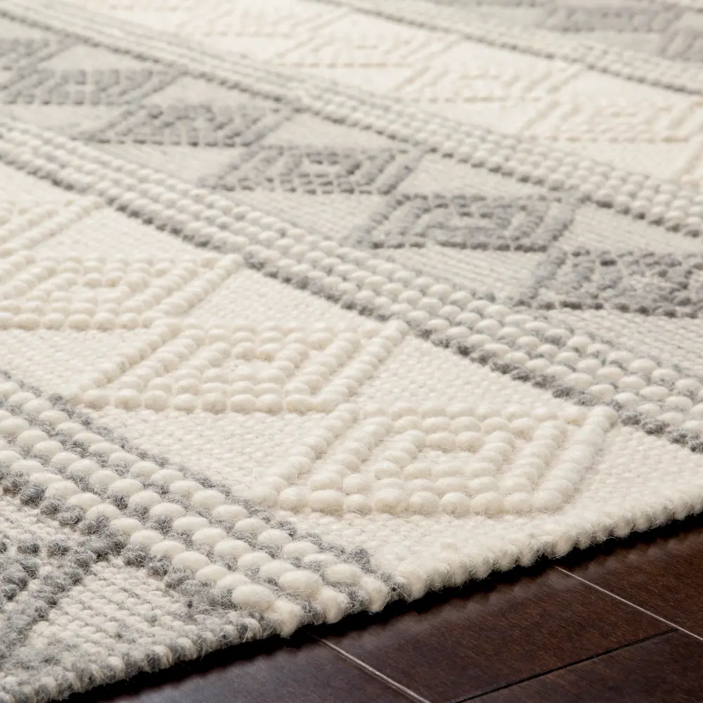Tarini Hand-Woven Cottage Wool Charcoal Rug - Image 10