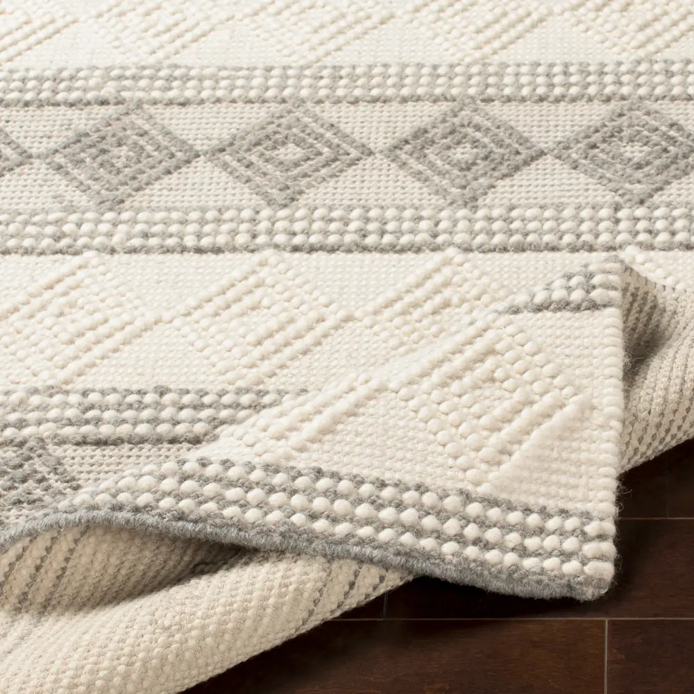 Tarini Hand-Woven Cottage Wool Charcoal Rug - Image 4