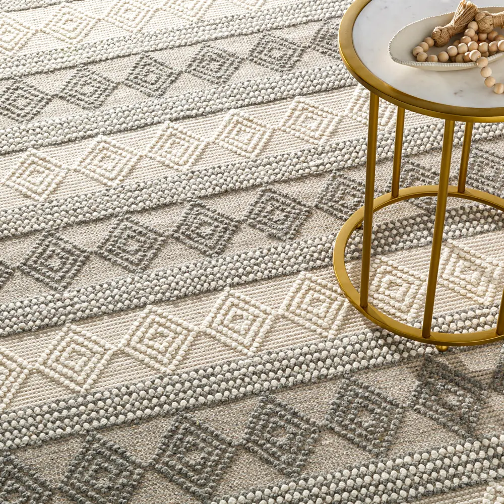 Tarini Hand-Woven Cottage Wool Charcoal Rug - Image 7