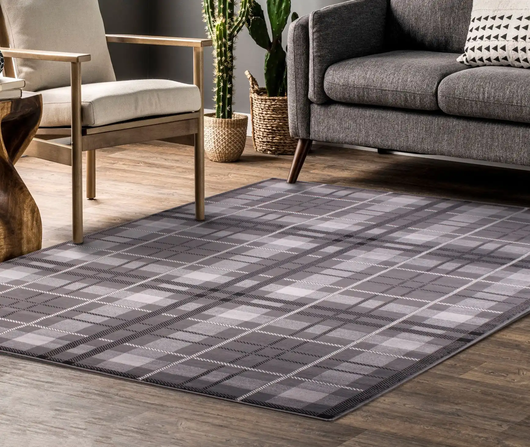 Tartan Grey Rug