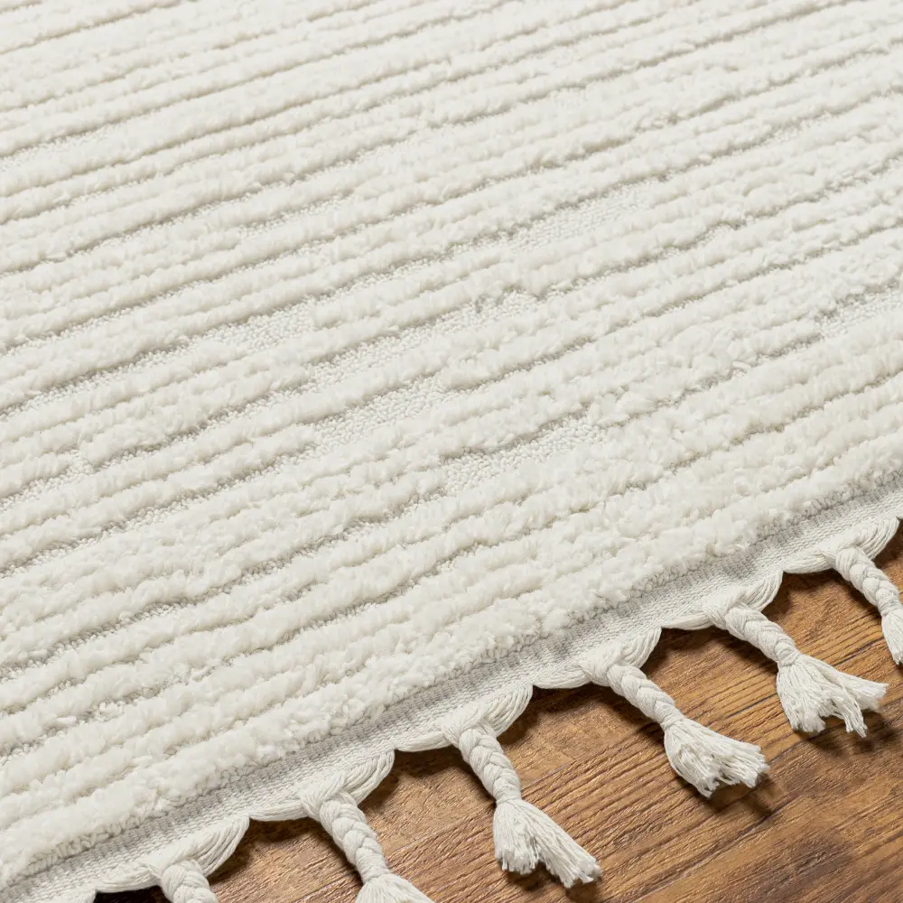 Tatum Scandi Global High Pile Ivory Rug - Image 3