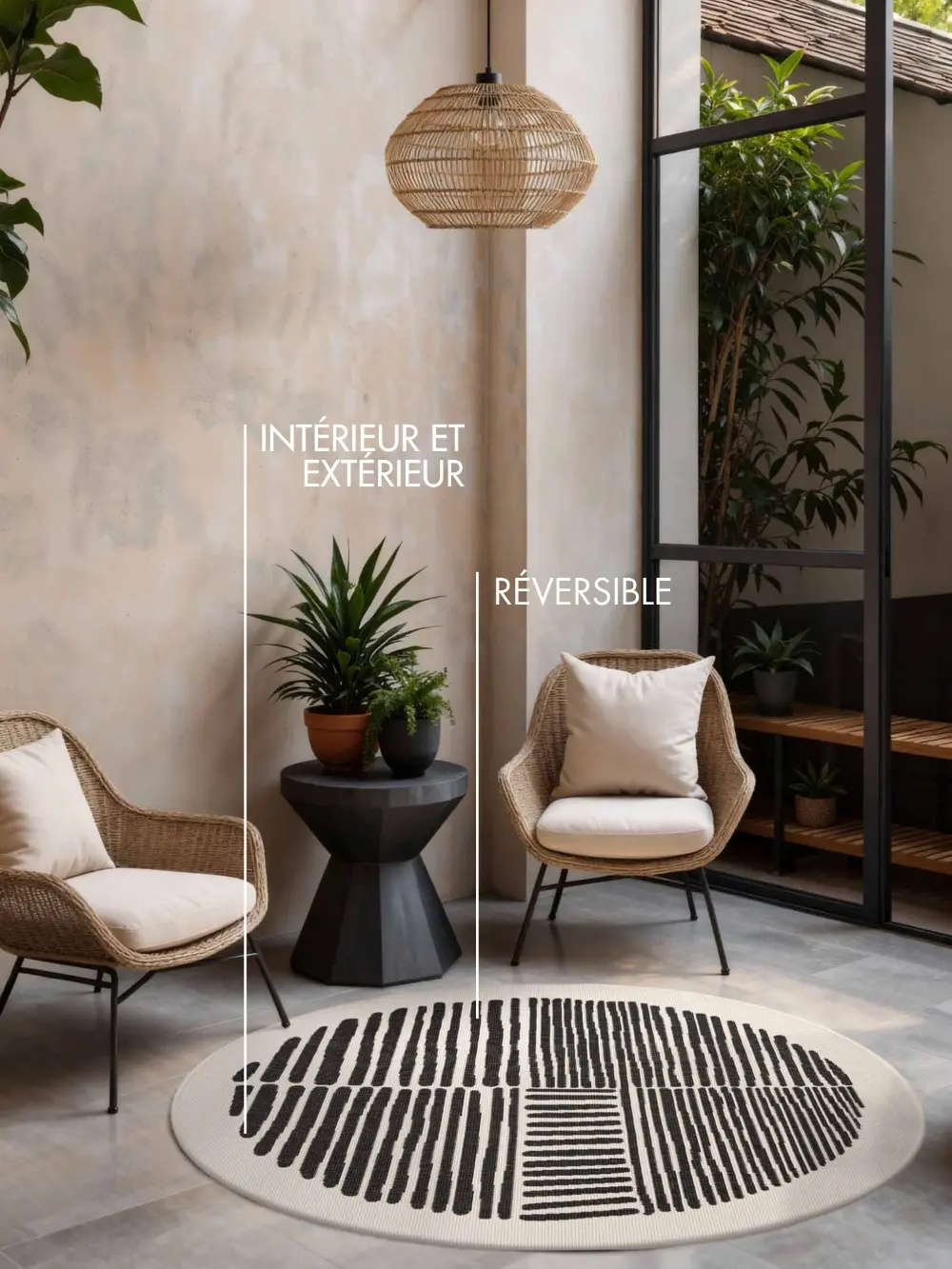 Ted Baker Haringey Black White Indoor Outdoor 106390 - Image 2