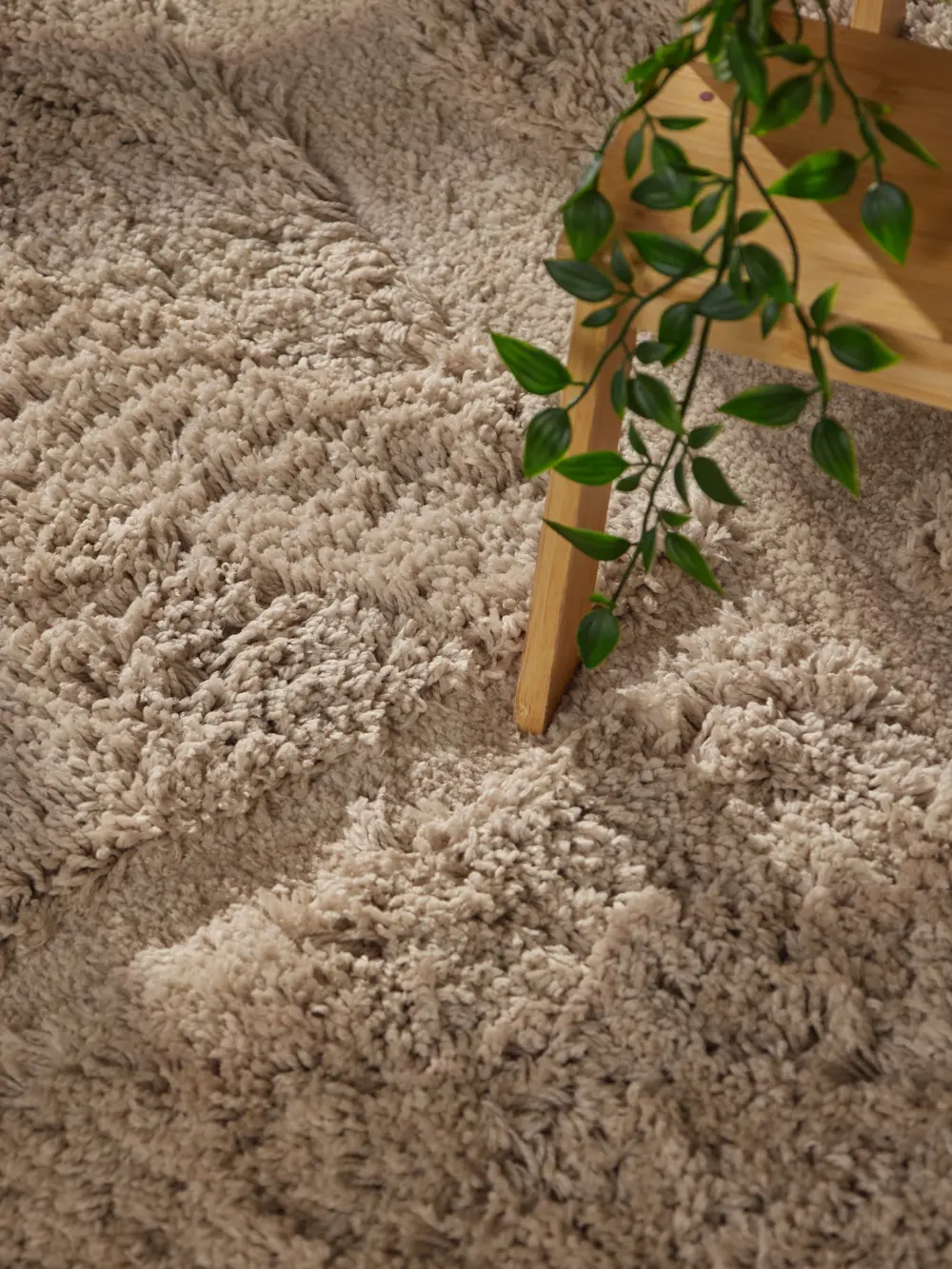 Ted Baker Lambeth High Pile Rug Jasper Beige 106370 - Image 4