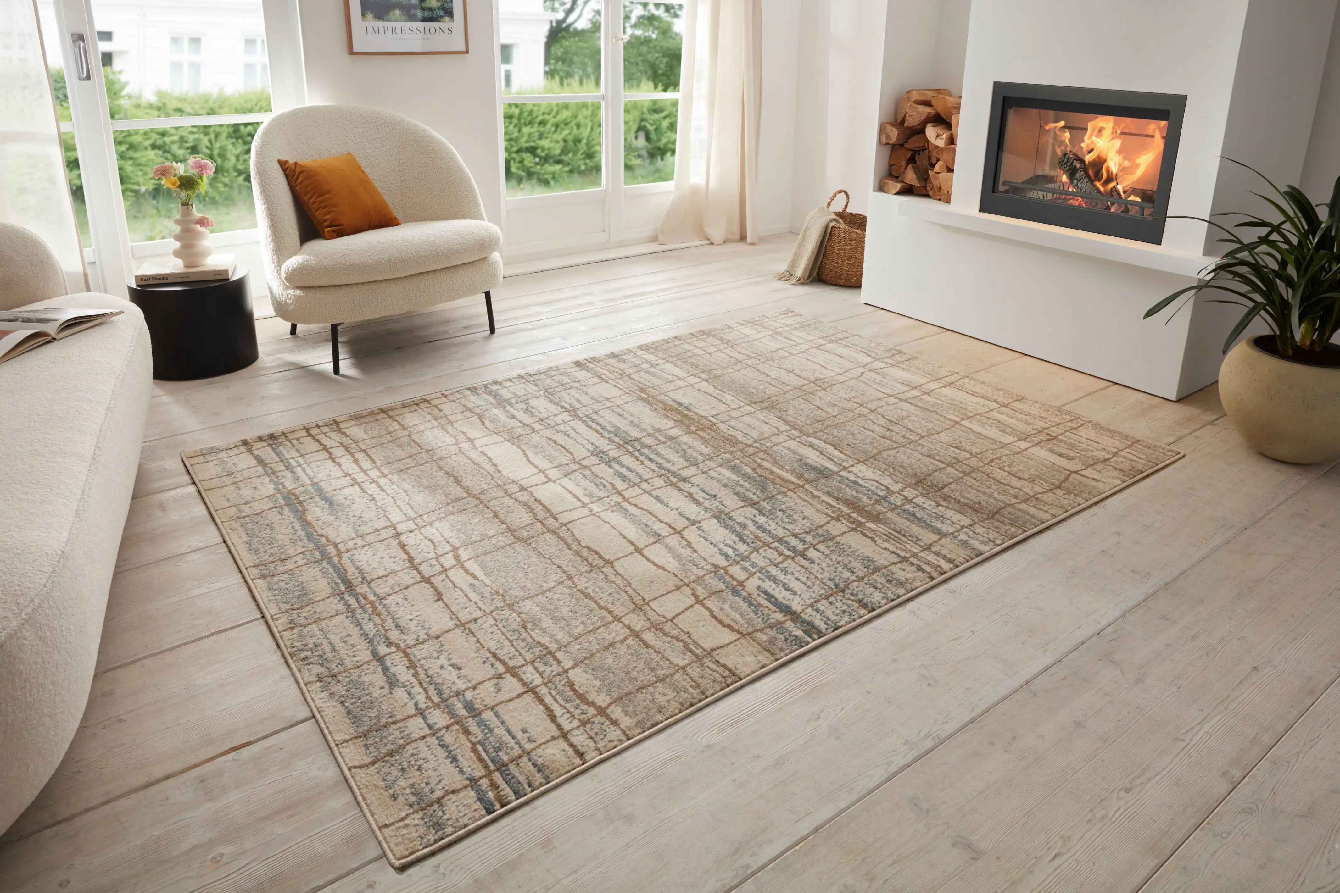 Terrain 105601 Jord Cream Blue Rug