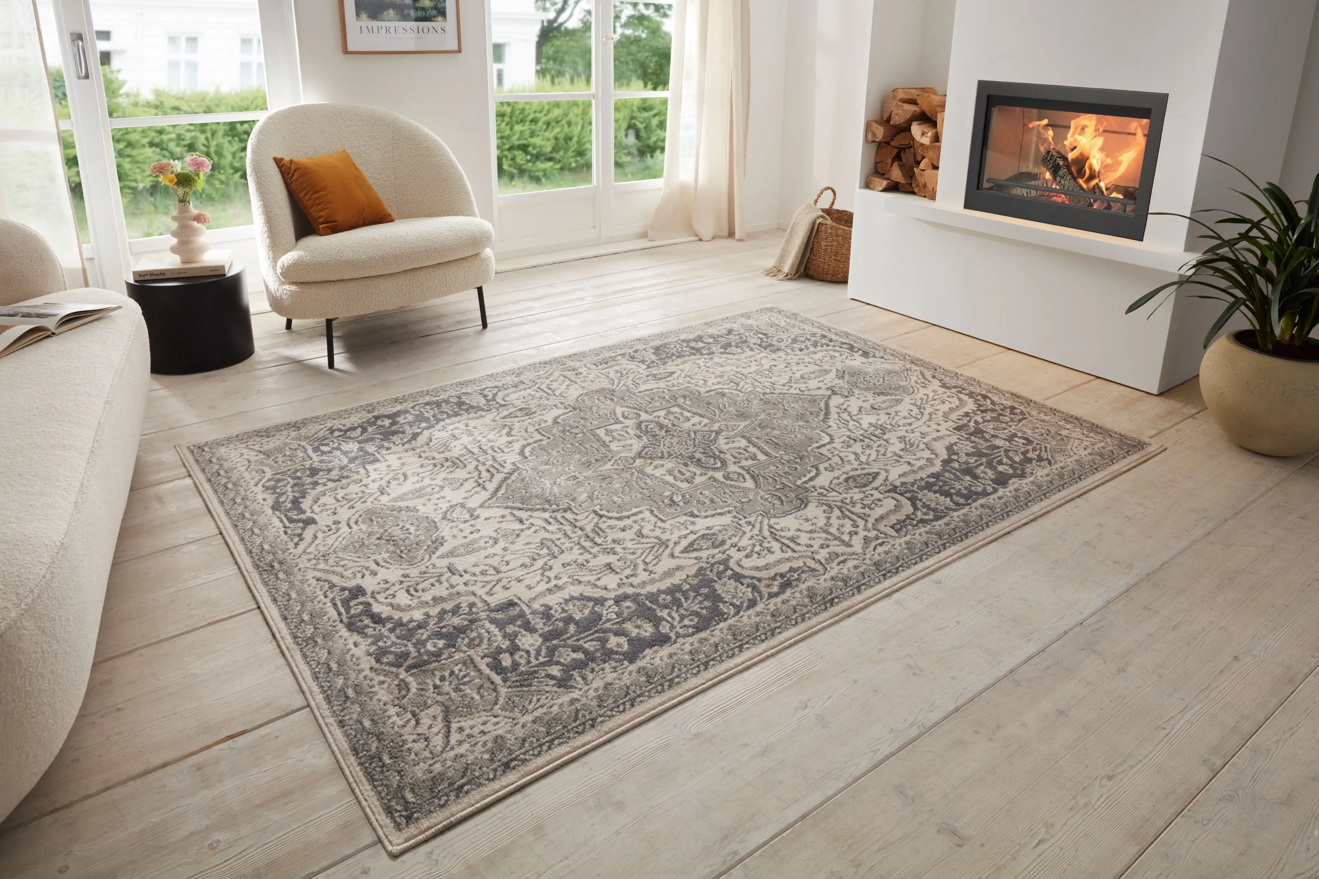 Terrain 105605 Orken Cream Grey Rug