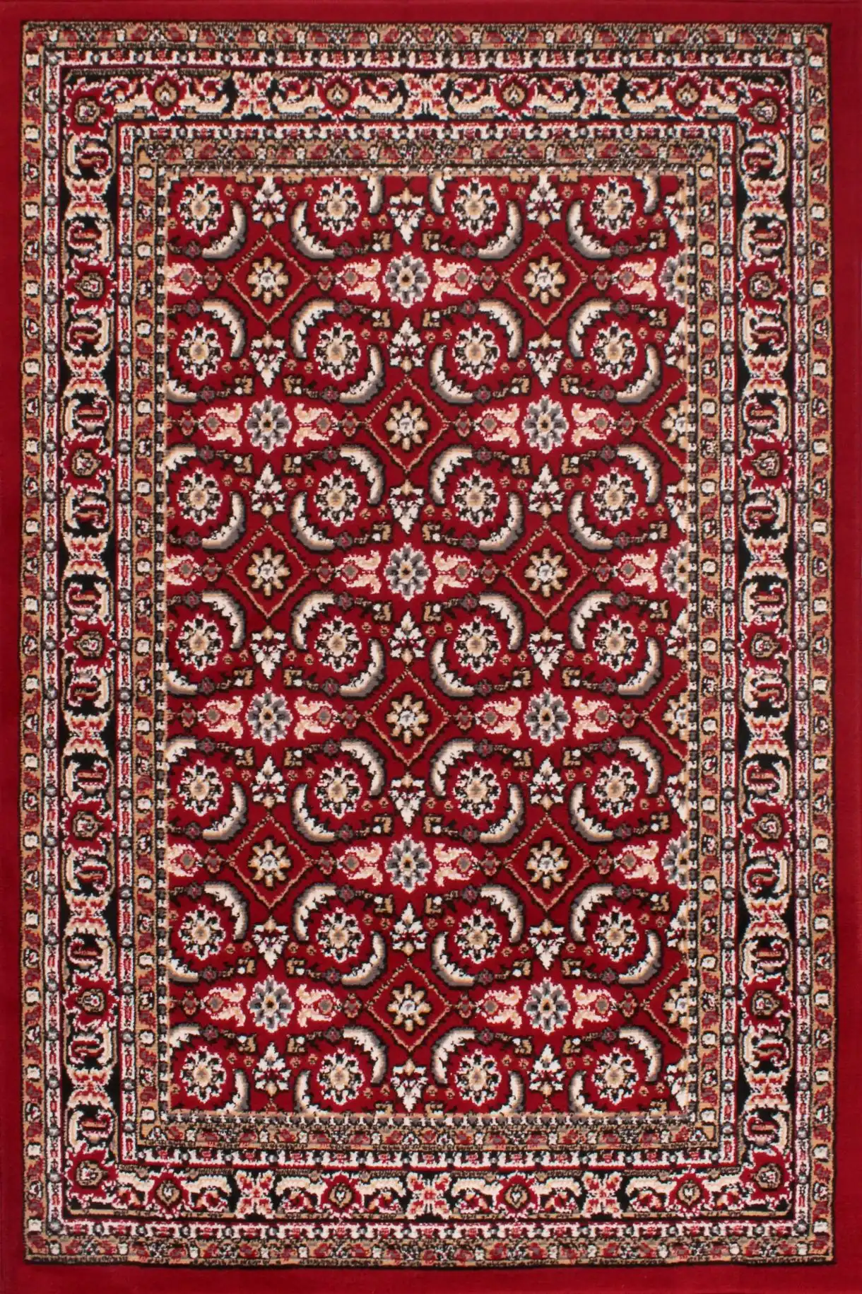 Traditional Poly Esta Red Rug - Image 2