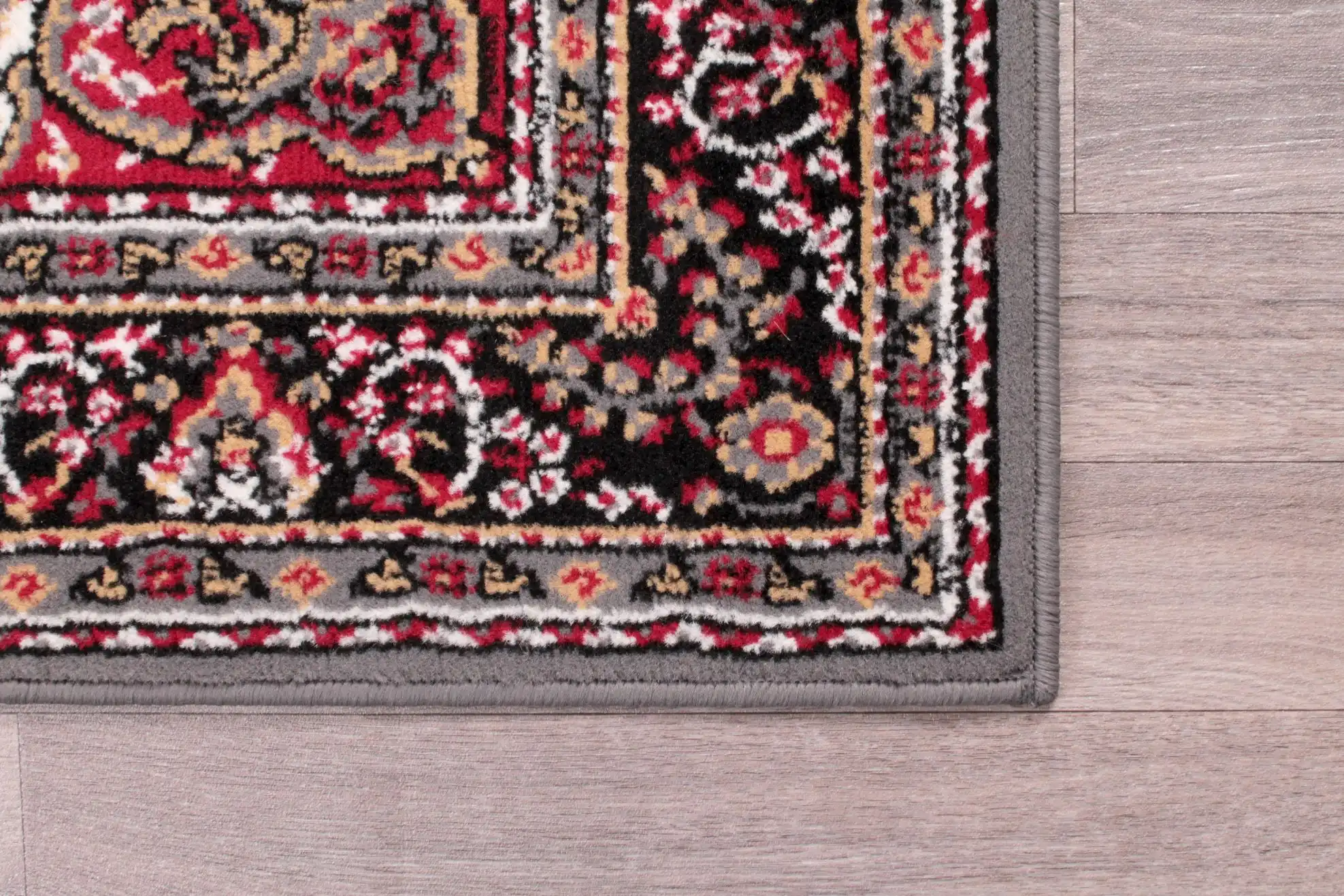 Traditional Poly Lancashire Grey Rug - Image 6