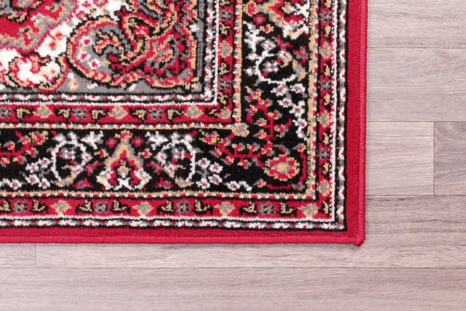 Traditional Poly Lancashire Red Rug - Image 6