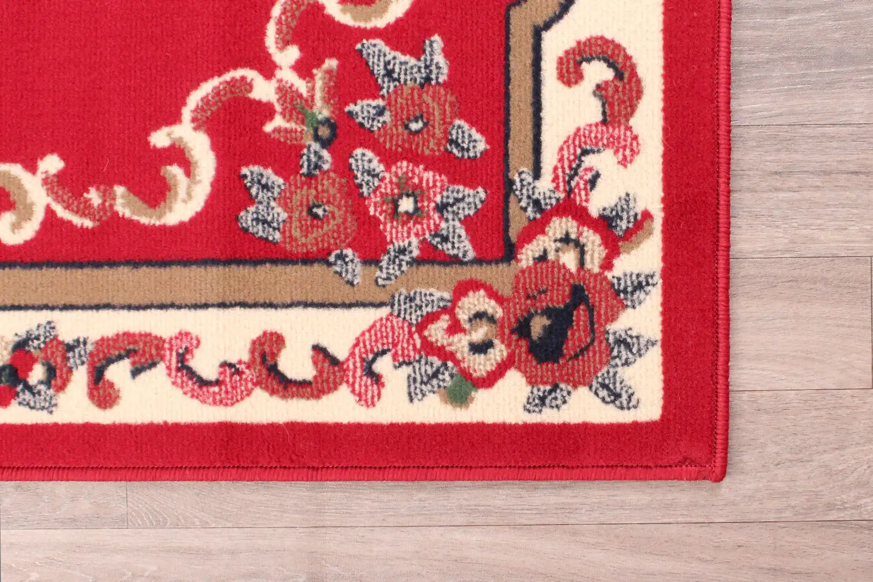 Traditional Poly Sandringham Red Rug - Image 5