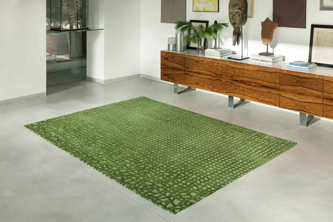 Trammel Structures 9249 Alta Green Rug