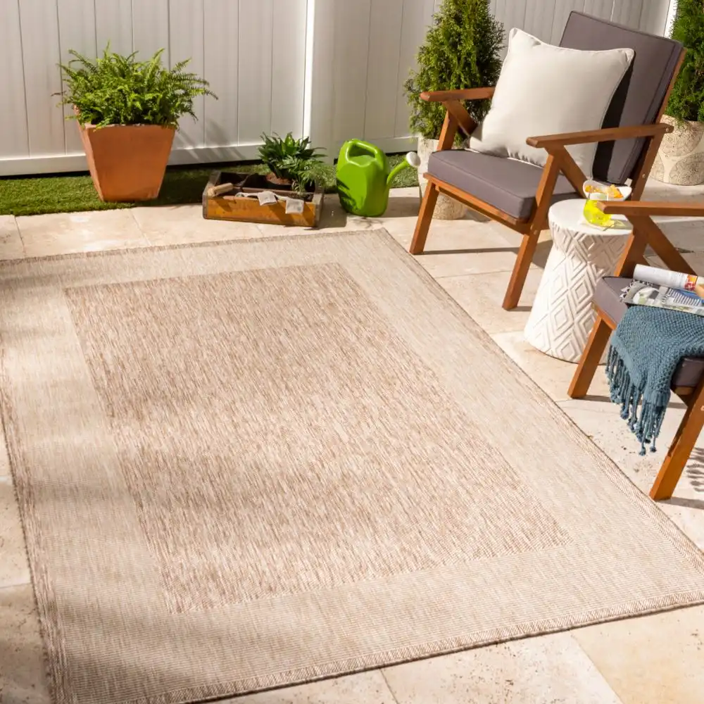 Layla In- & Outdoor Cottage Jute-Look Brown Rug