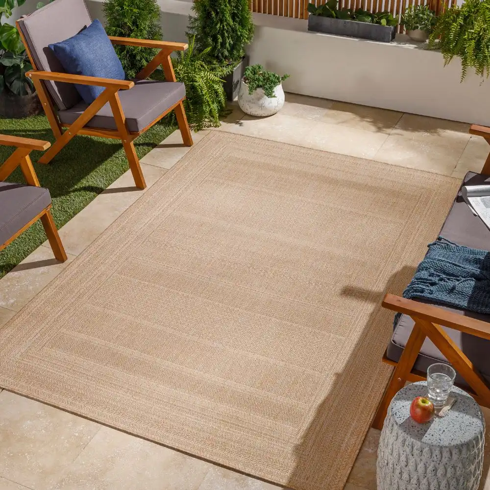 Sierra In- & Outdoor Global Jute-Look Brown Rug