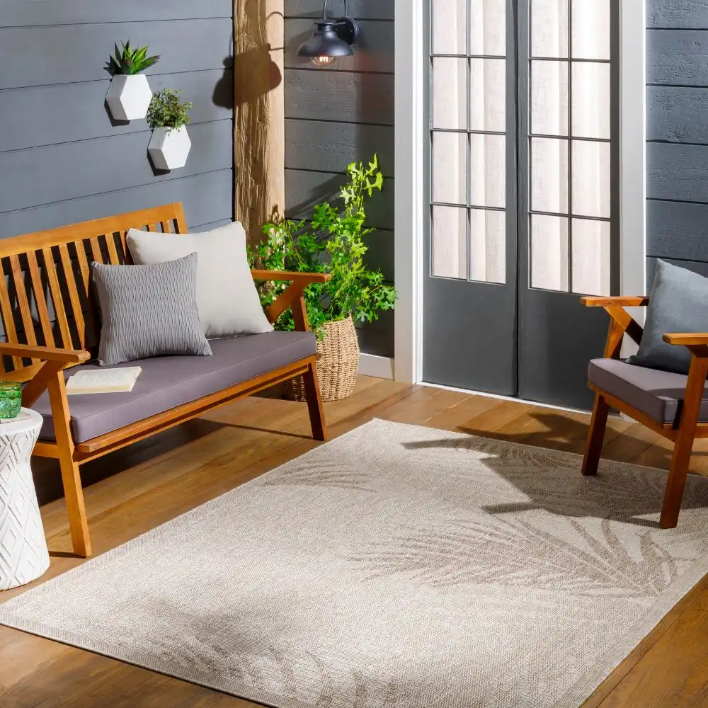 Vanessa In- & Outdoor Coastal Jute-Look Brown Rug
