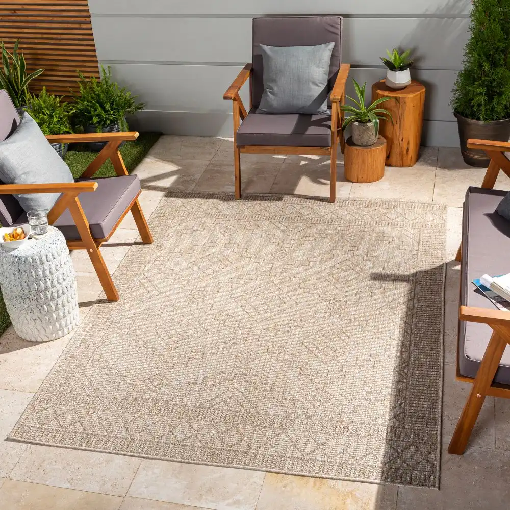 Tricia In- & Outdoor Global Jute-Look Beige Rug