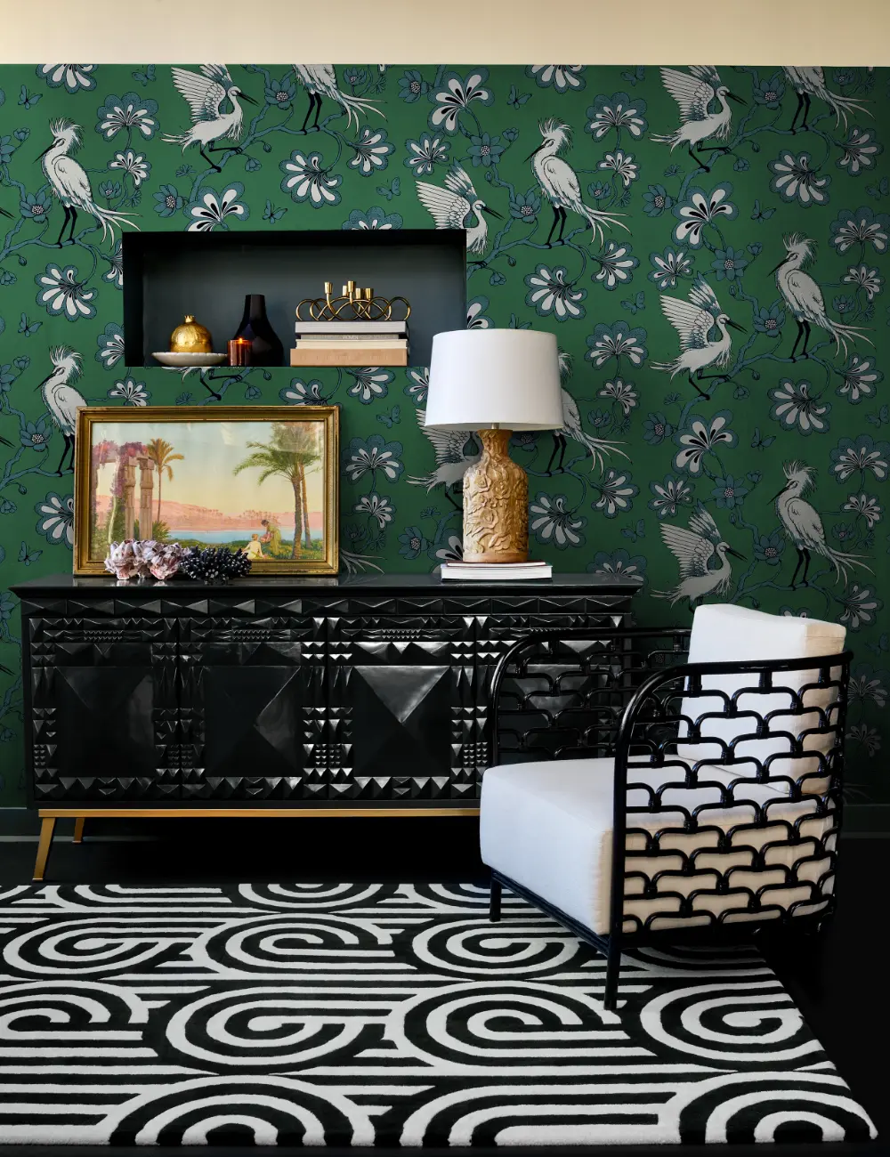 Turnabouts Florence Broadhurst Black 039205 Rug - Image 3