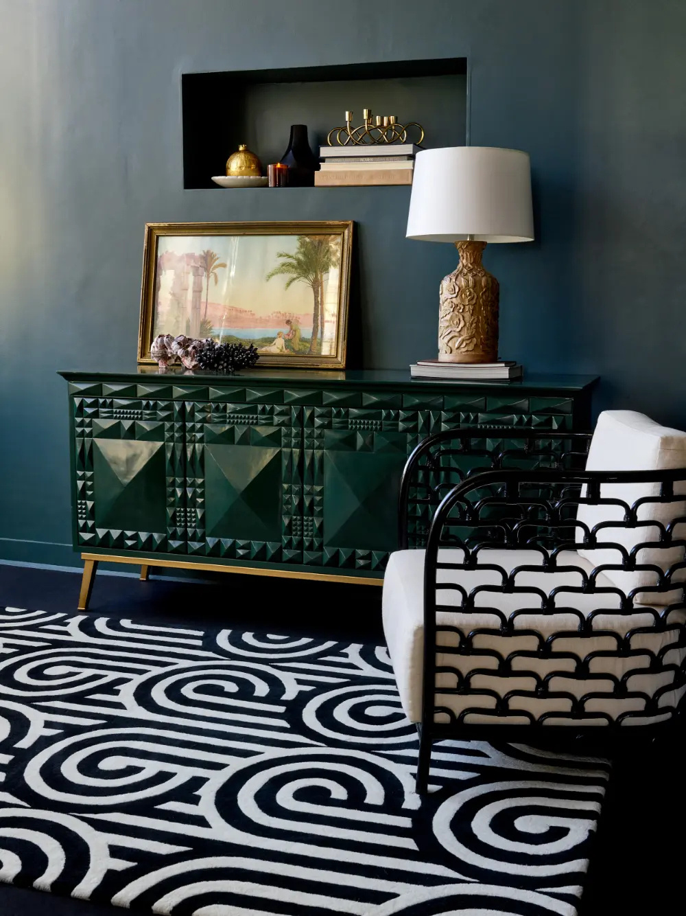 Turnabouts Florence Broadhurst Black 039205 Rug - Image 4