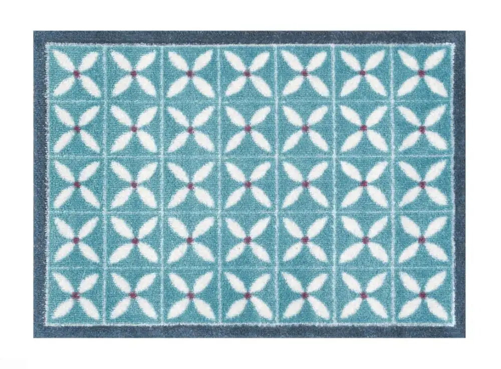 Turtle Designs 5 Flowerfields Blue Rug - Image 4