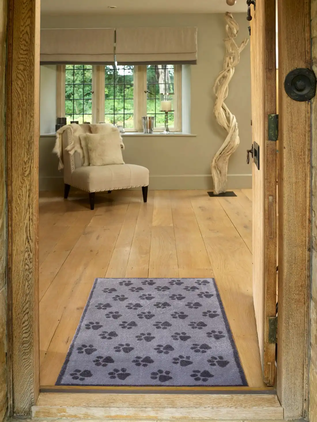Turtle Designs Small Paws Grey Rug - Image 4