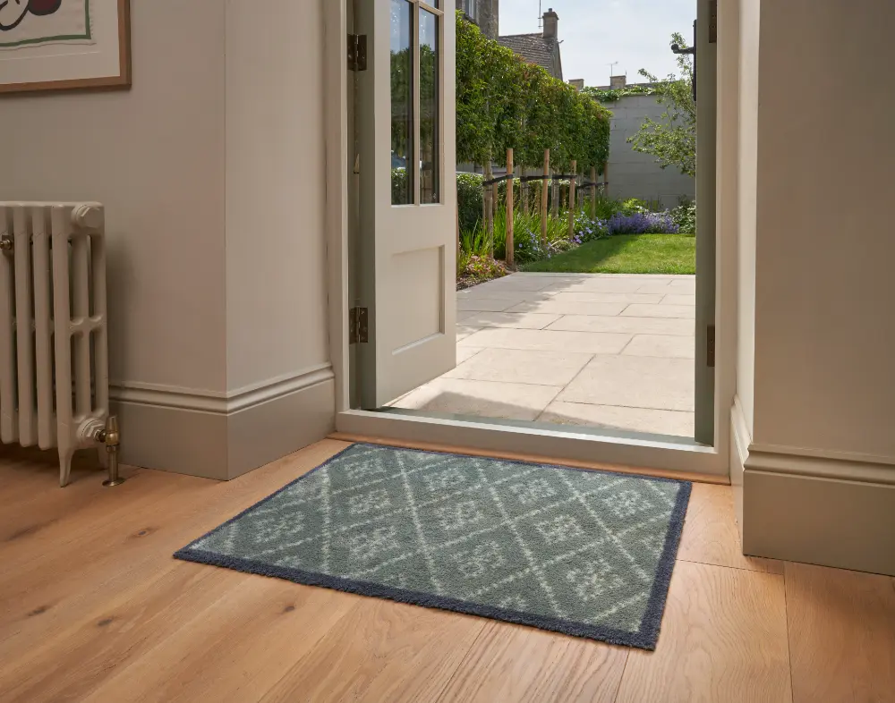 Turtle Mat Caraway green by Sanderson Washable