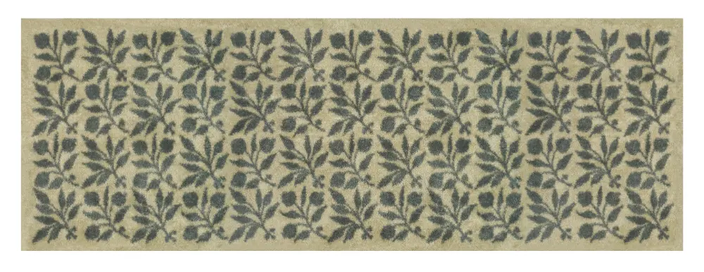 Turtle Mat Rosehip - Linen Green by Morris & Co Washable - Image 6