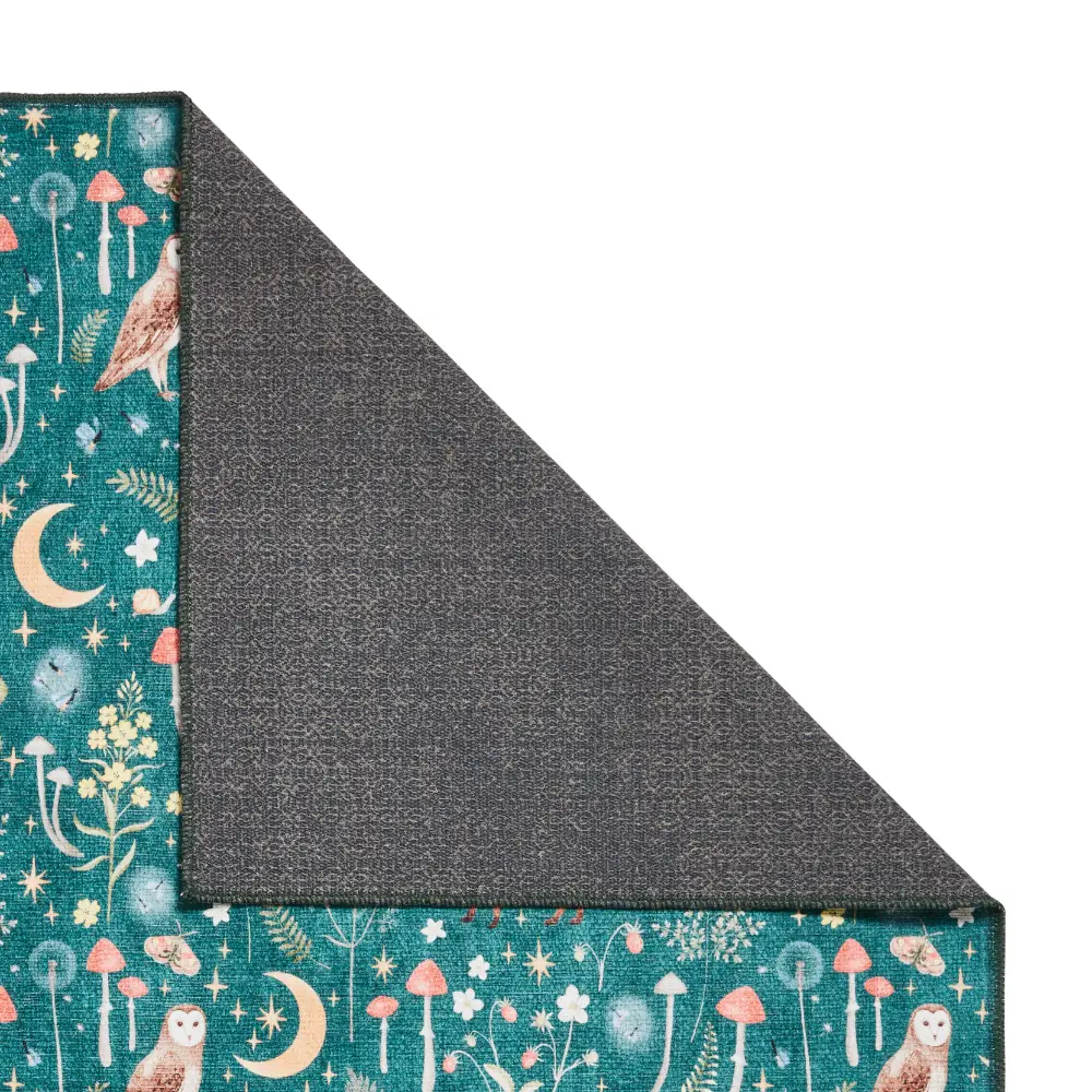 Catherine Lansfield Twilight Animals Green - Washable - Image 3