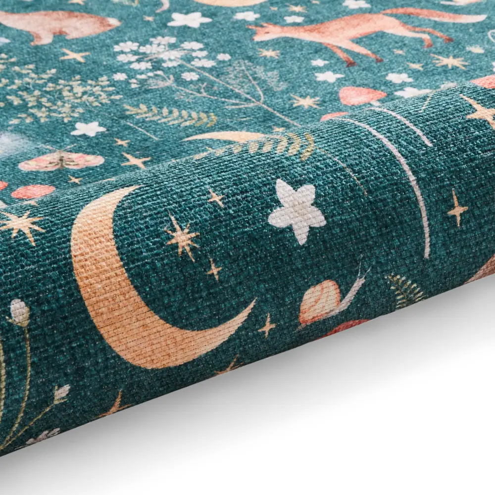 Catherine Lansfield Twilight Animals Green - Washable - Image 9