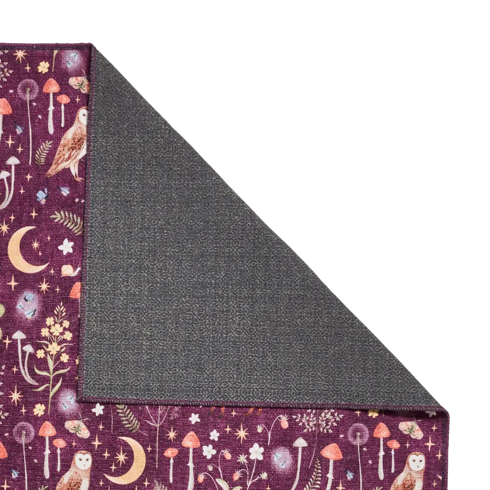 Catherine Lansfield Twilight Animals Plum - Washable - Image 6