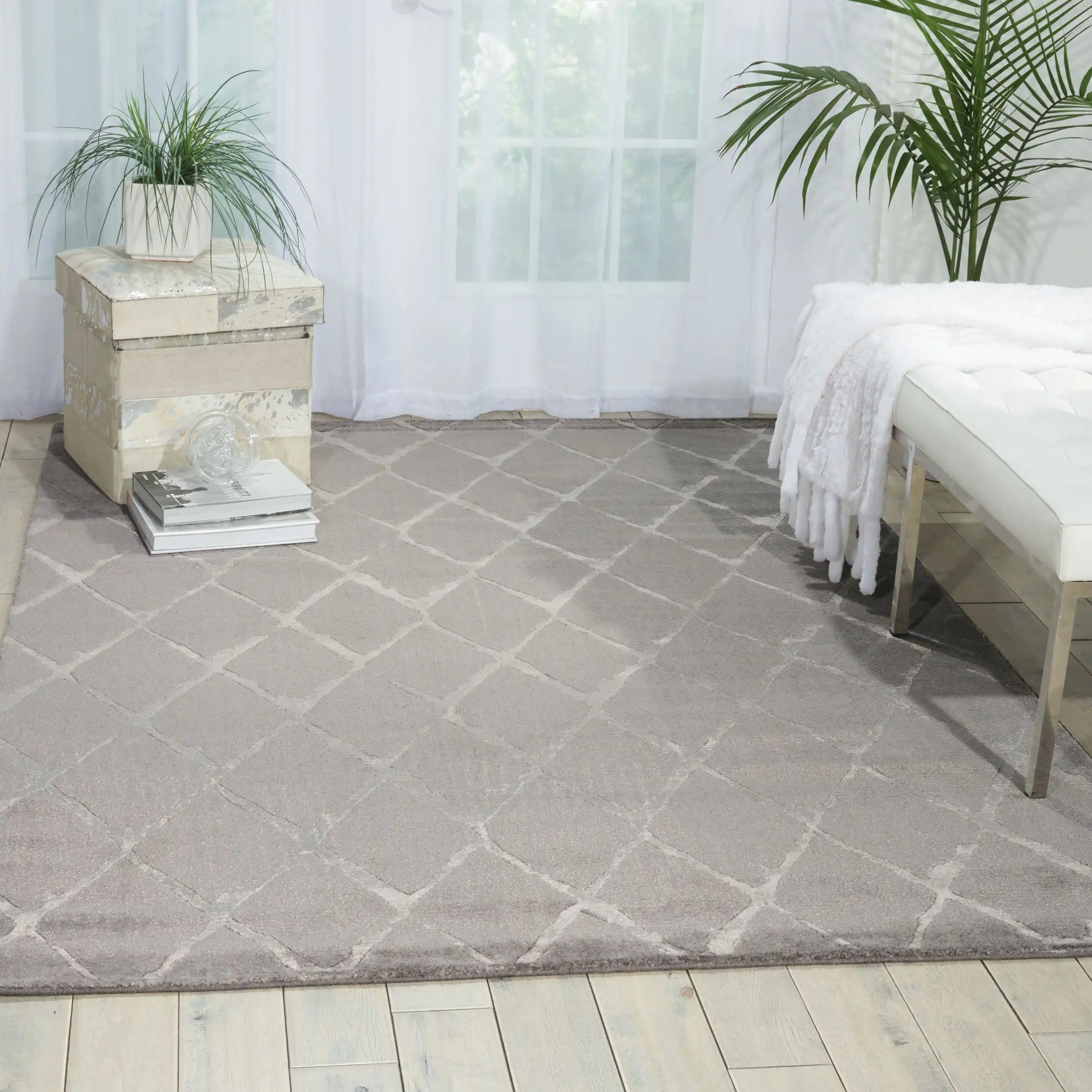 Twilight Nourison TWI15 Grey Rug