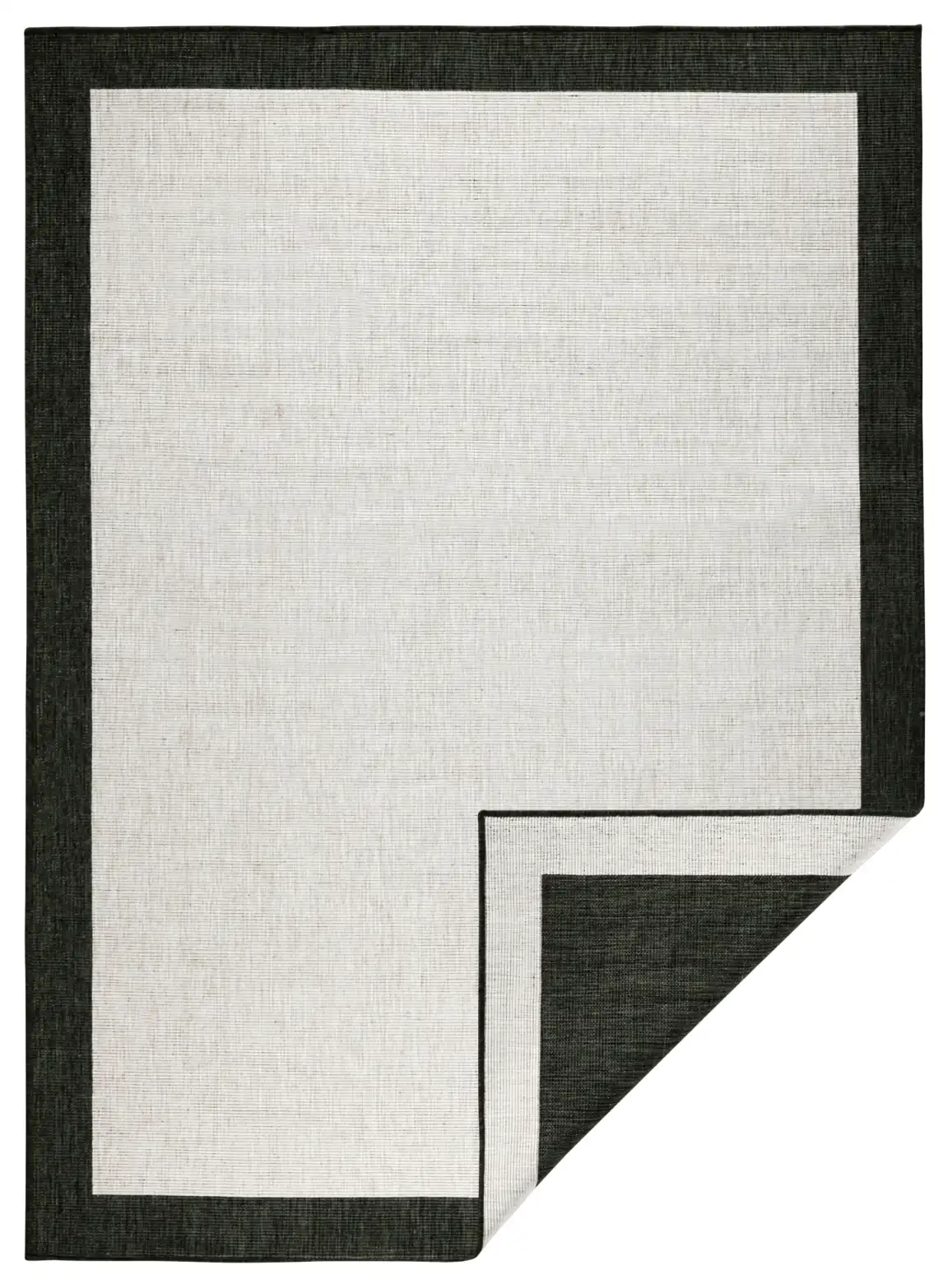 Twin 103105 Black Cream Rug - Image 5