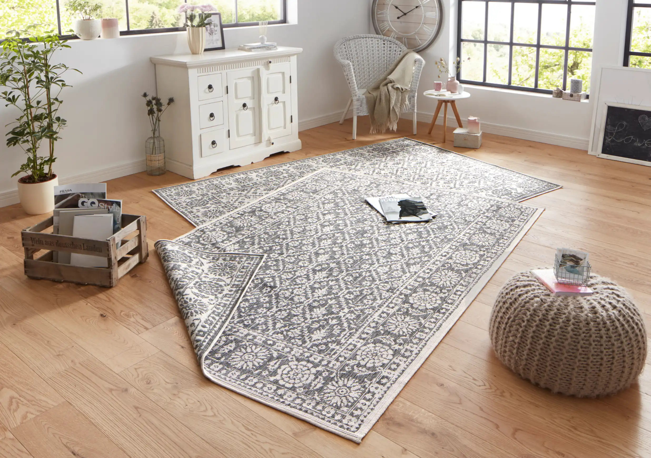 Twin 103116 Grey Cream Rug