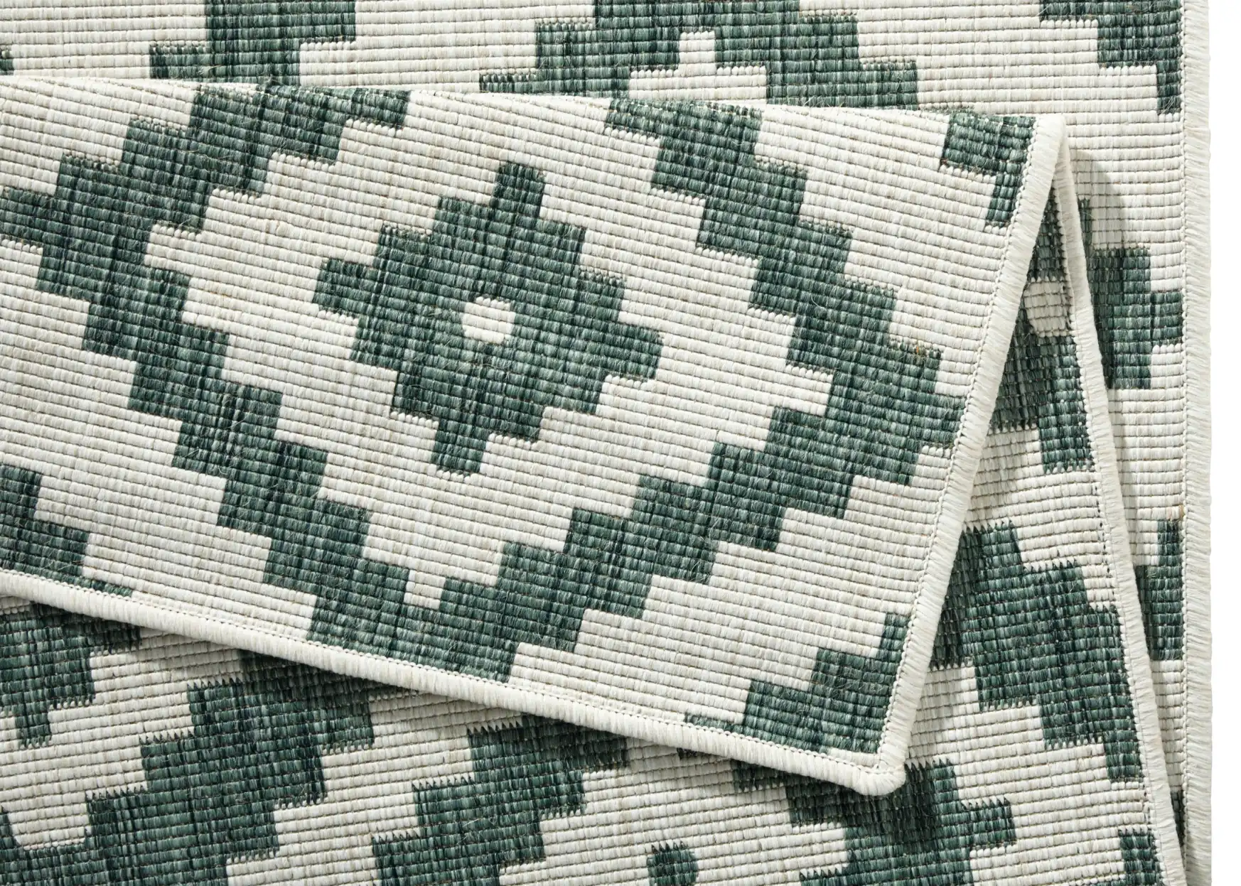 Twin 103131 Green Cream Rug - Image 3