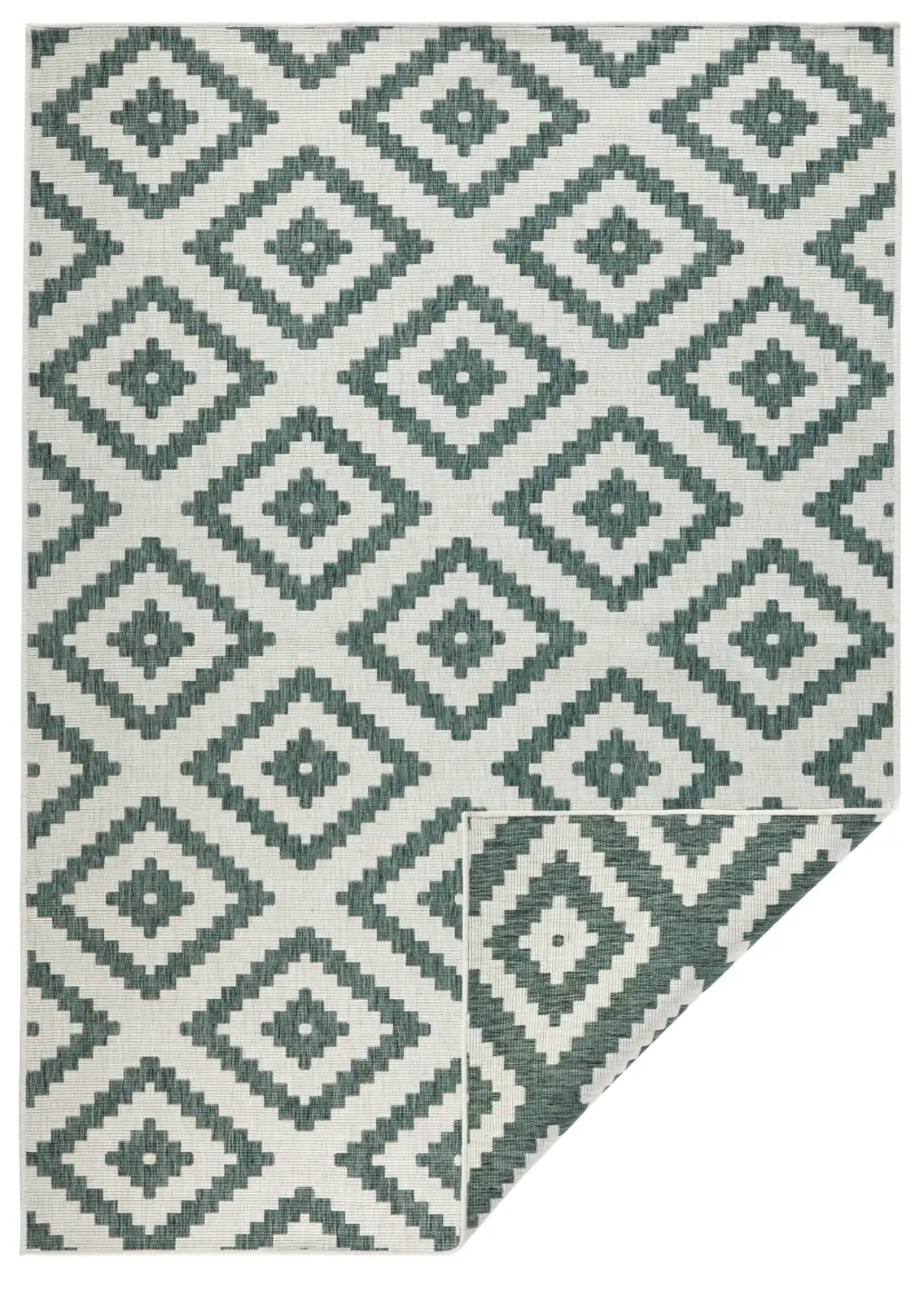 Twin 103131 Green Cream Rug - Image 5