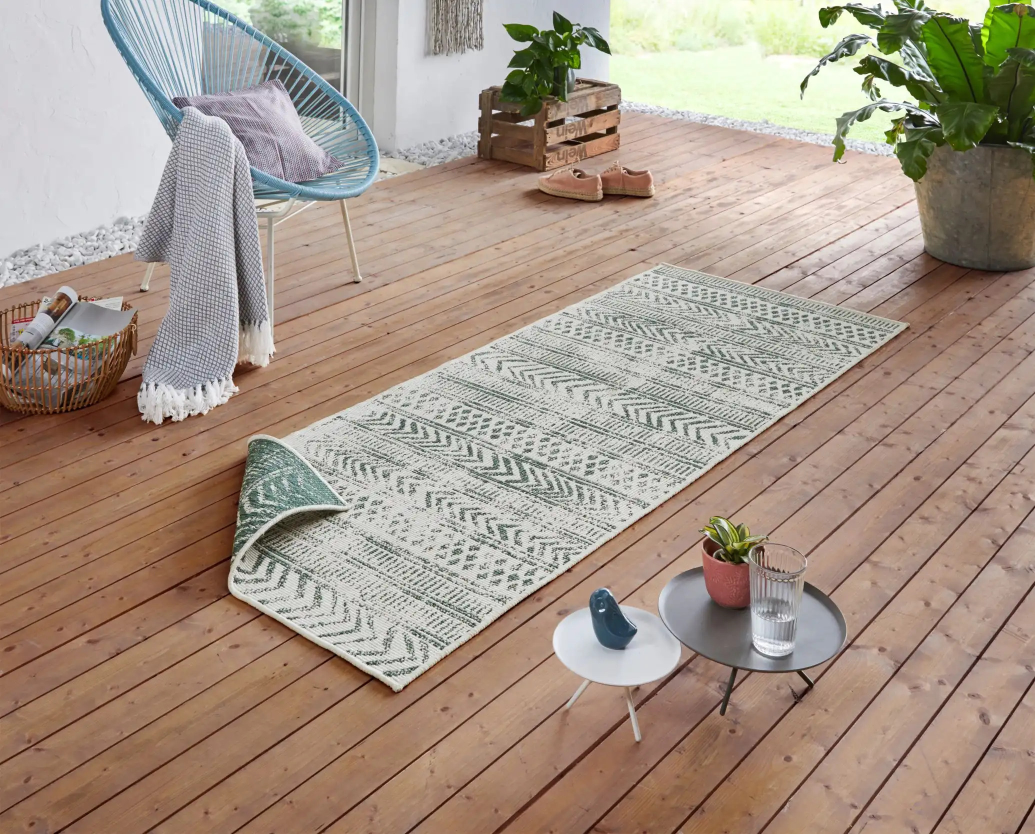 Twin Supreme 103861 Biri Green Cream Rug - Image 5