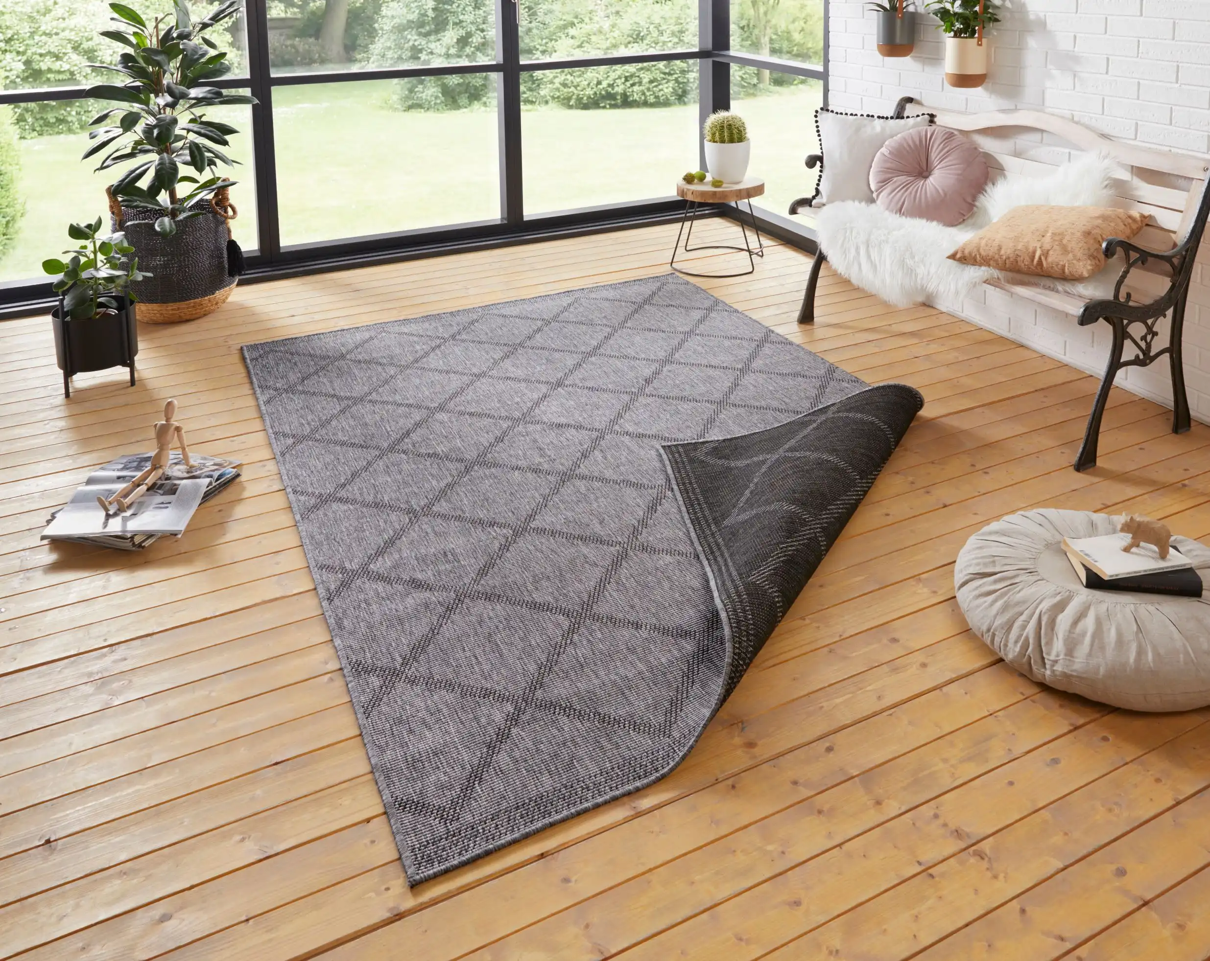 Twin Supreme 103757 Corsica Black Anthracite Rug