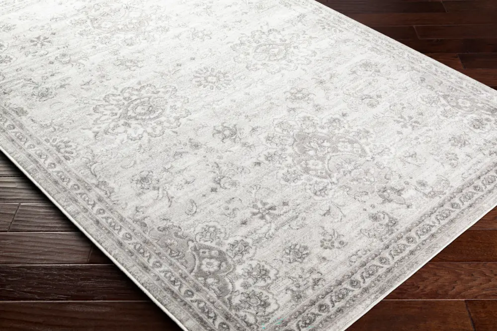 Urmi Vintage Oriental Boho Light Grey Rug - Image 6