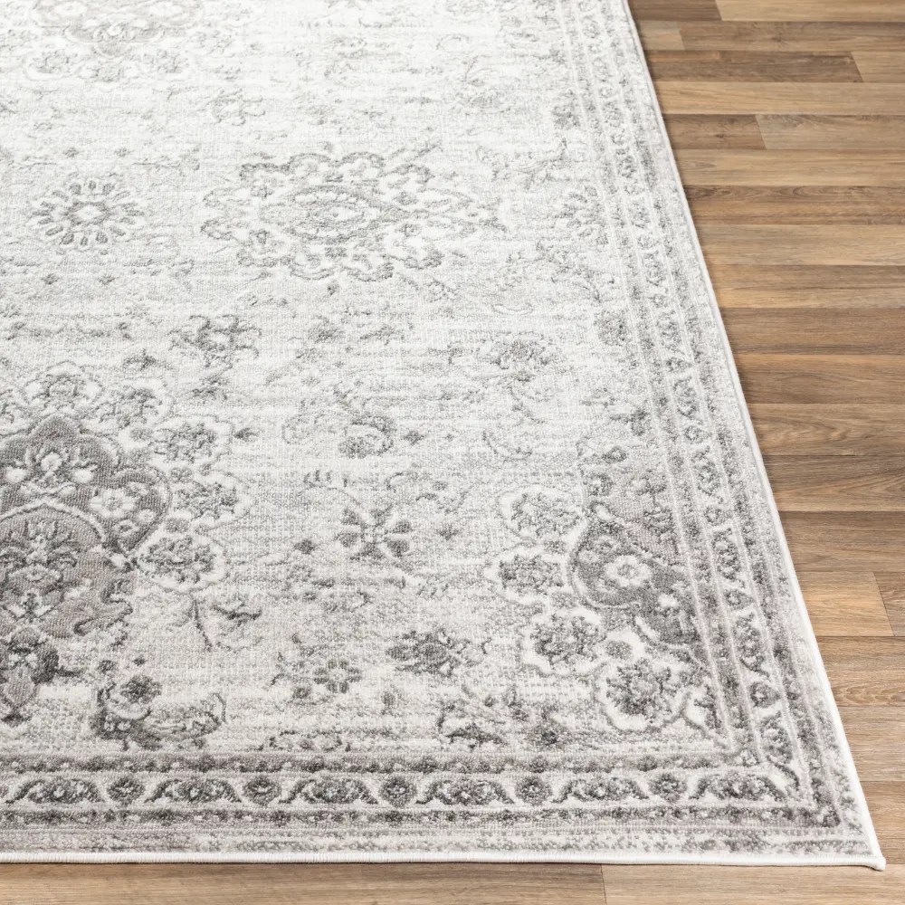 Urmi Vintage Oriental Boho Light Grey Rug - Image 8