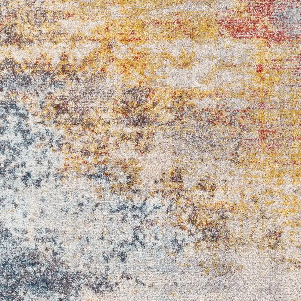 Valerie Abstract Modern Marble Light Grey Rug - Image 4