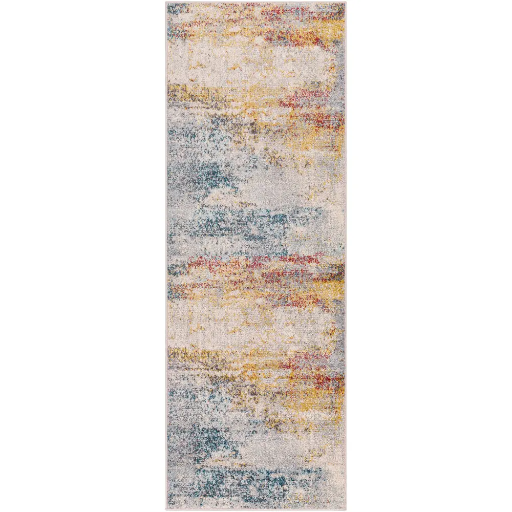 Valerie Abstract Modern Marble Light Grey Rug - Image 7
