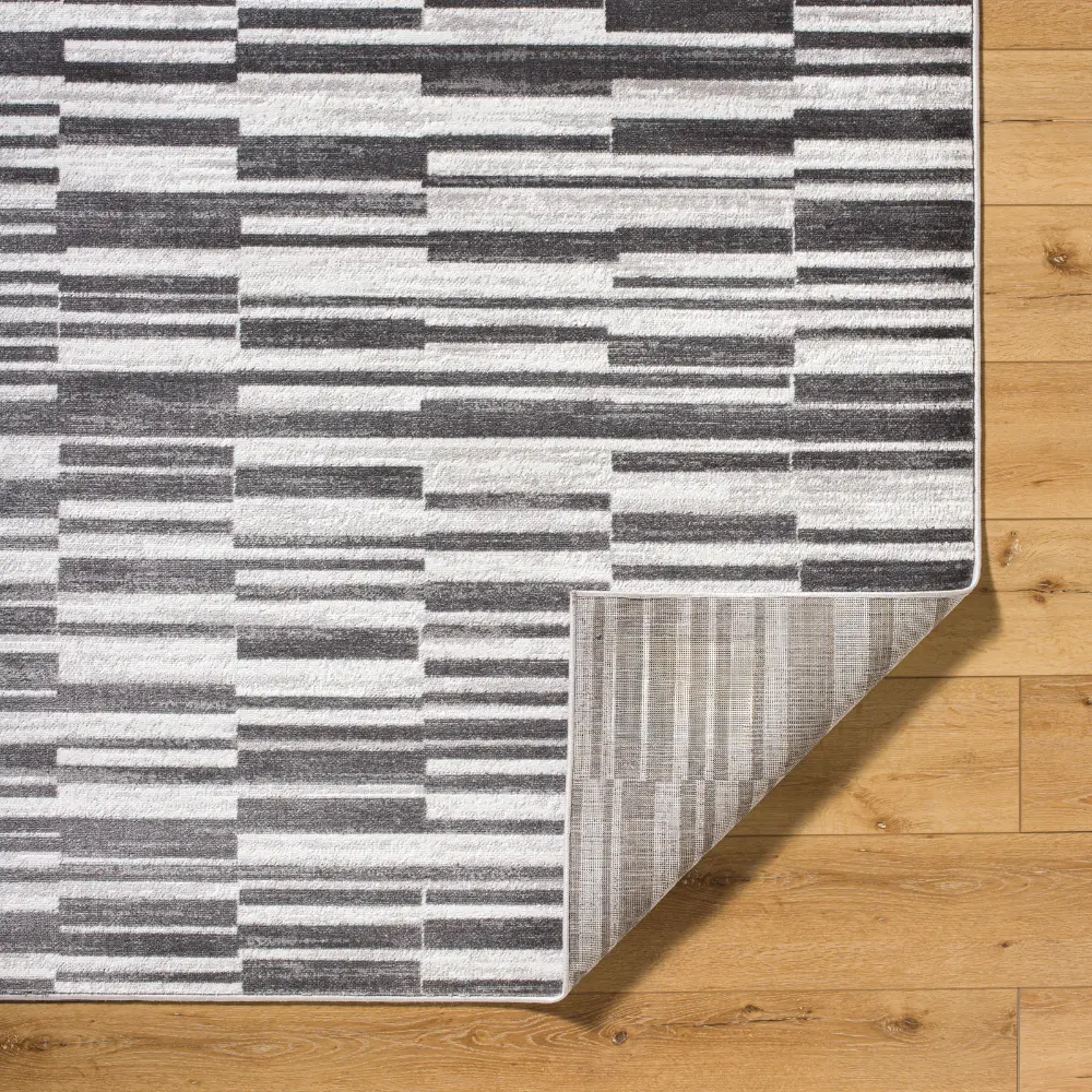 Vartika Scandi Modern Black Rug - Image 6