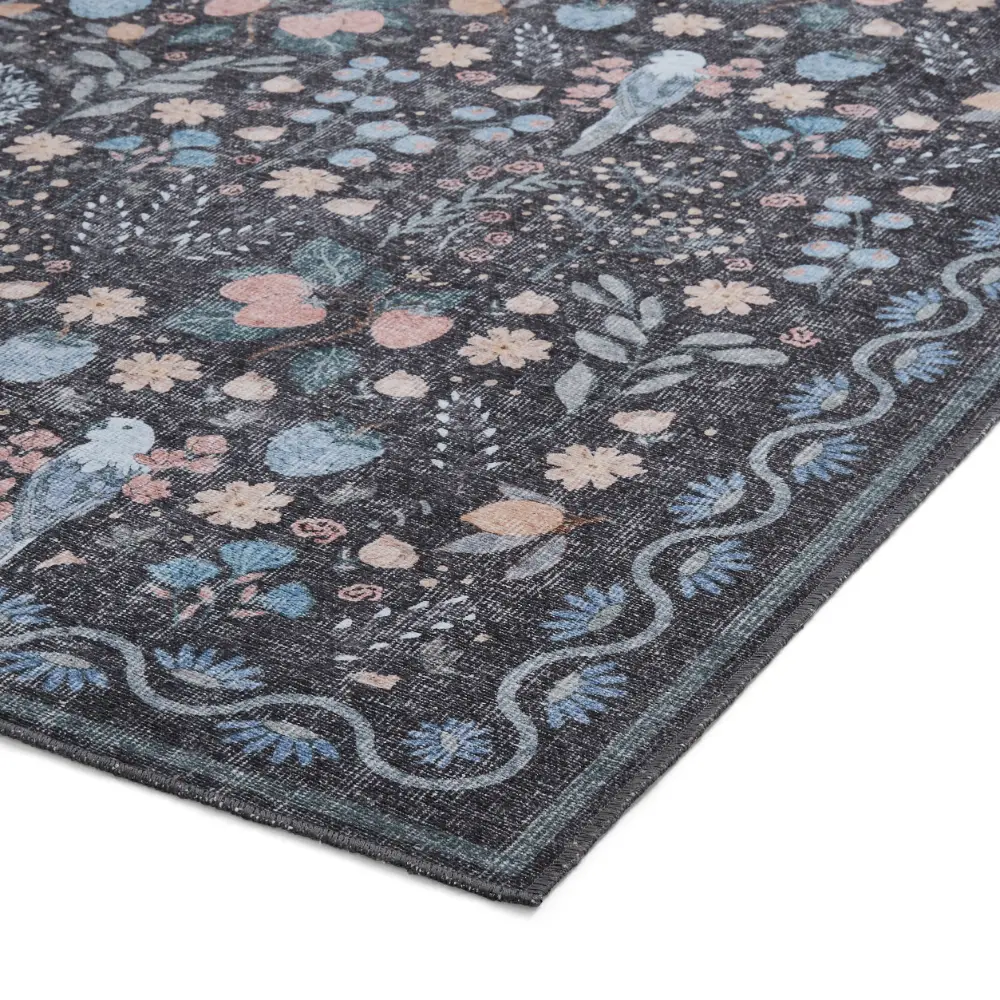 Versailles H1373 Black/Blue Washable - Image 8
