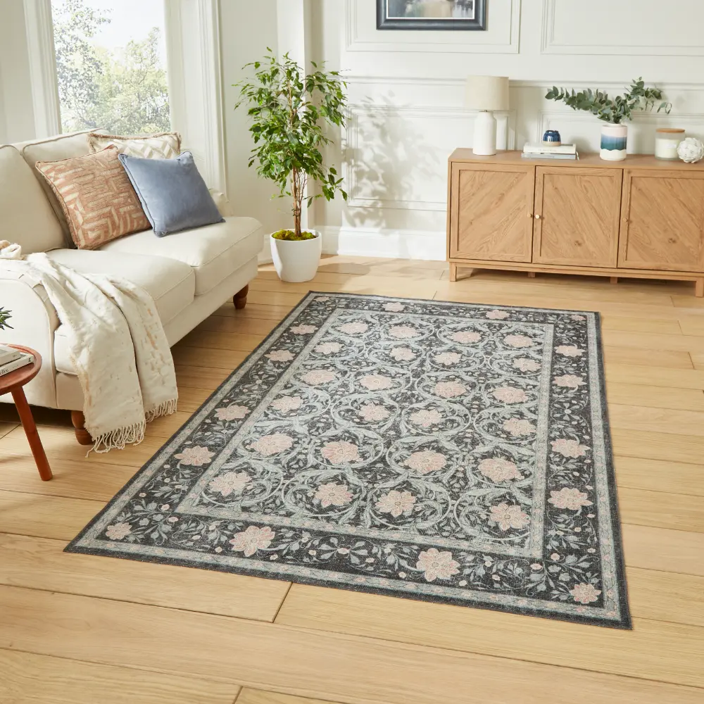 Versailles H1424 Dark Blue Washable