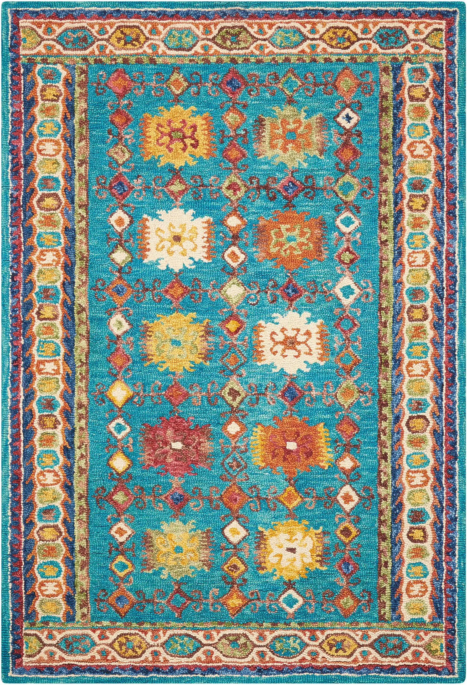 Vibrant VIB09 Teal Rug - Image 5