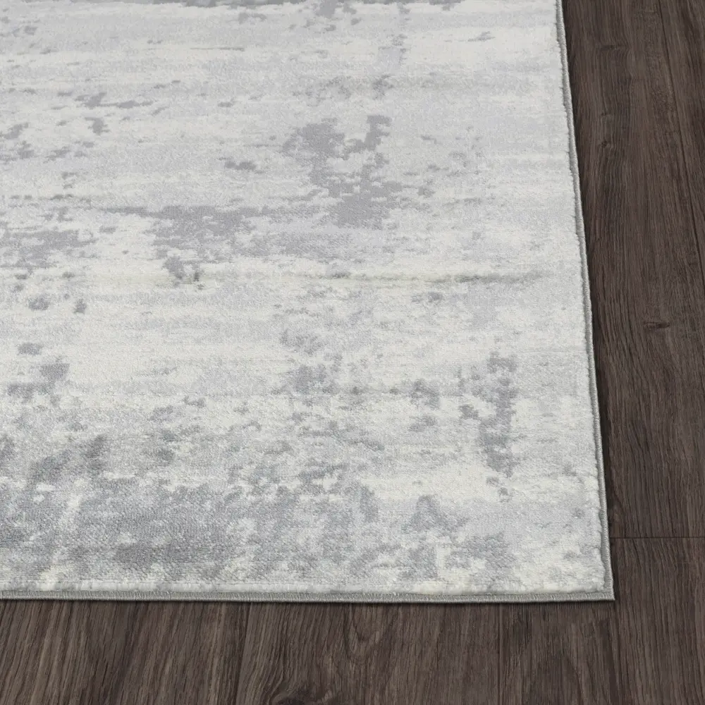 Victoire Abstract Modern Marble Grey/Ivory Rug - Image 9