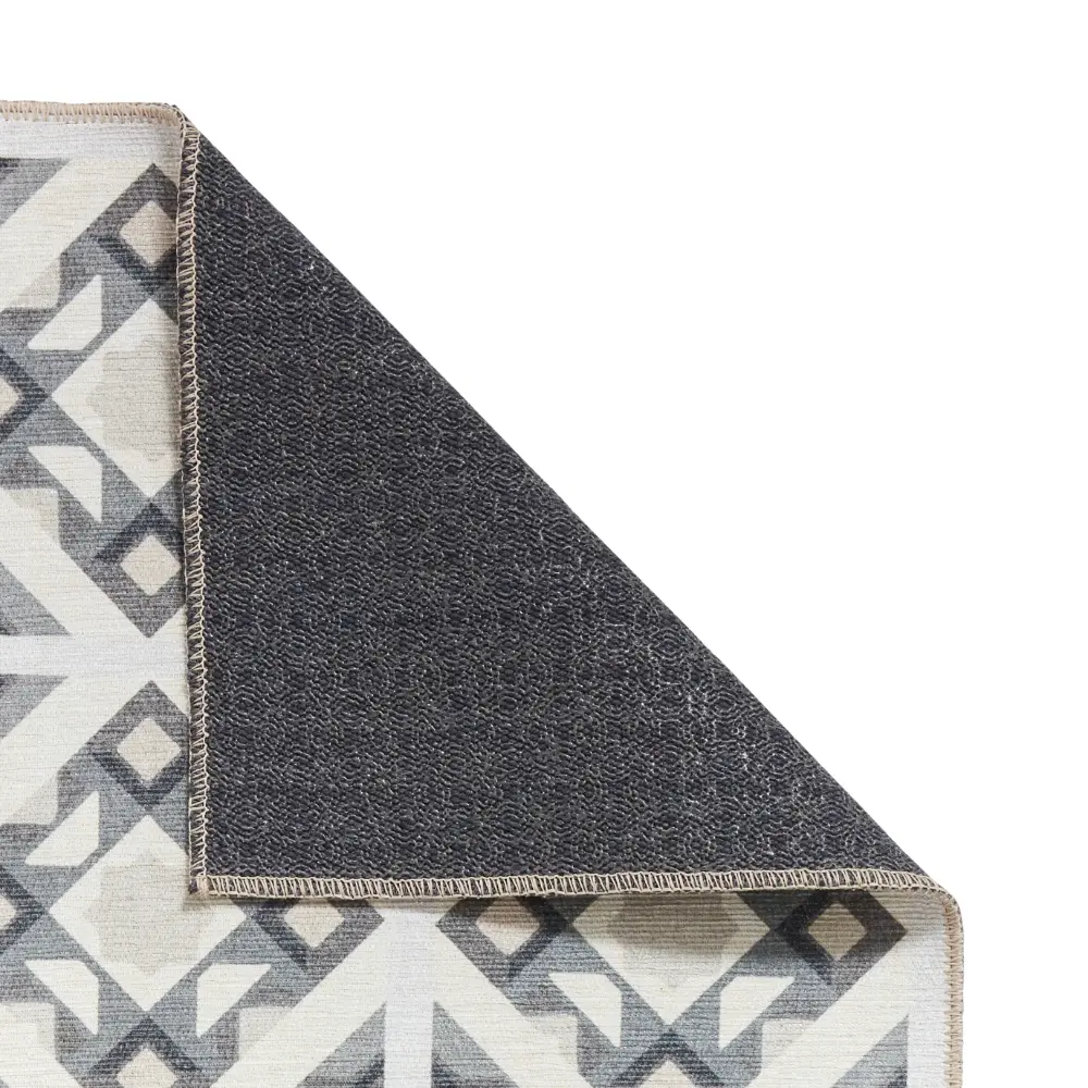Victoria H1187 Grey/Beige Washable Rug - Image 8