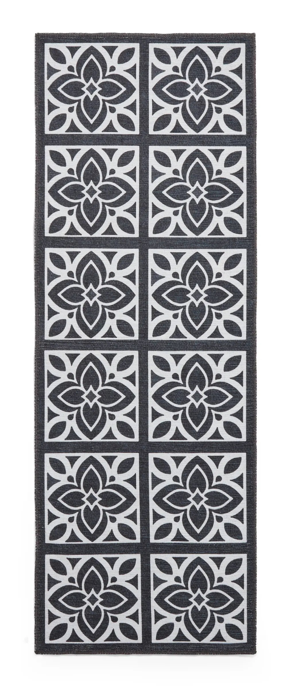 Victoria H1191 Dark Grey Washable Rug - Image 4