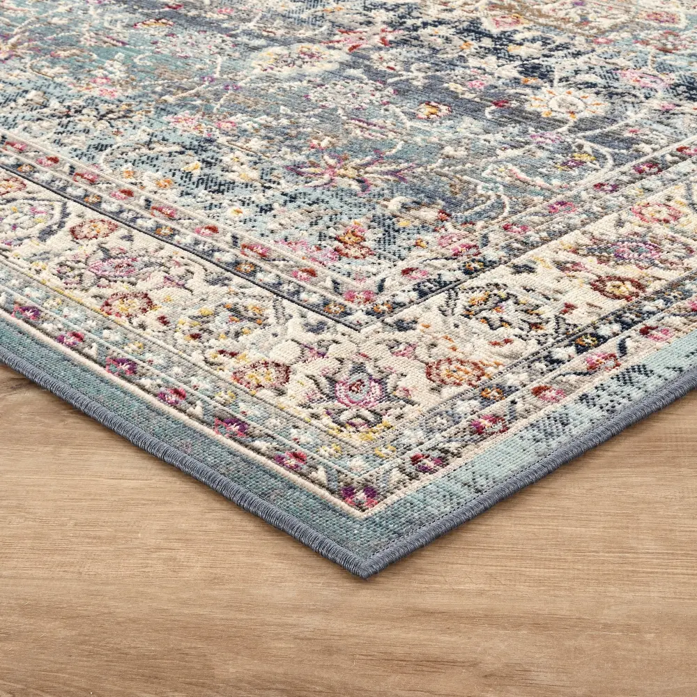 Vintage Kashan VKA01 Blue Rug - Image 13