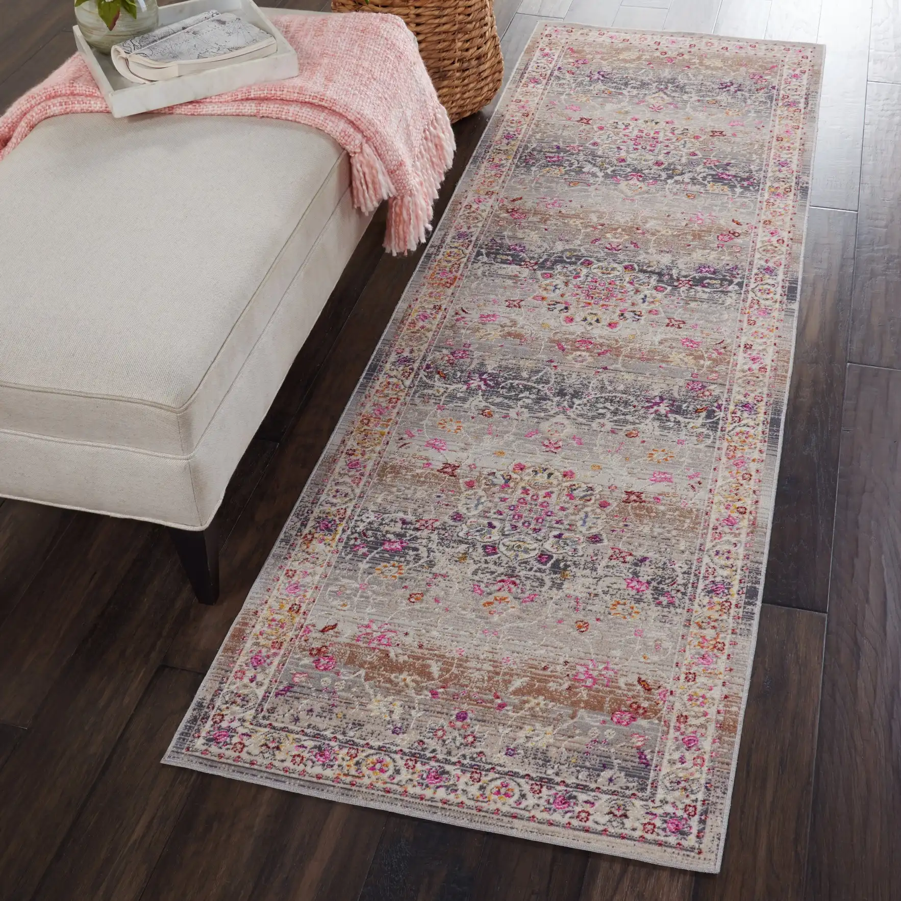 Vintage Kashan VKA01 Grey Rug - Image 5