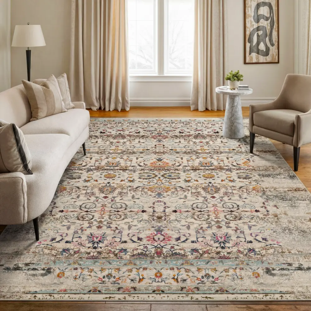 Vintage Kashan VKA02 Ivory Rug
