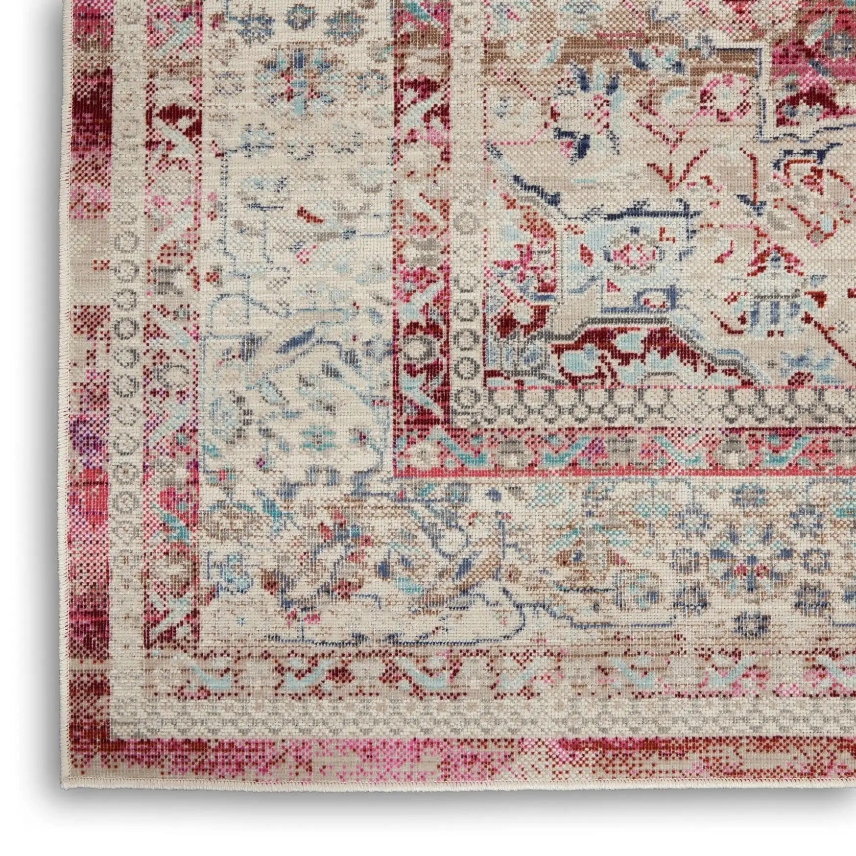 Vintage Kashan VKA07 Red Ivory Rug - Image 6