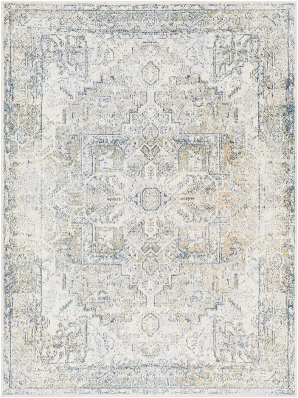 Vivian Machine Washable Traditionnal Boho Taupe Rug - Image 6